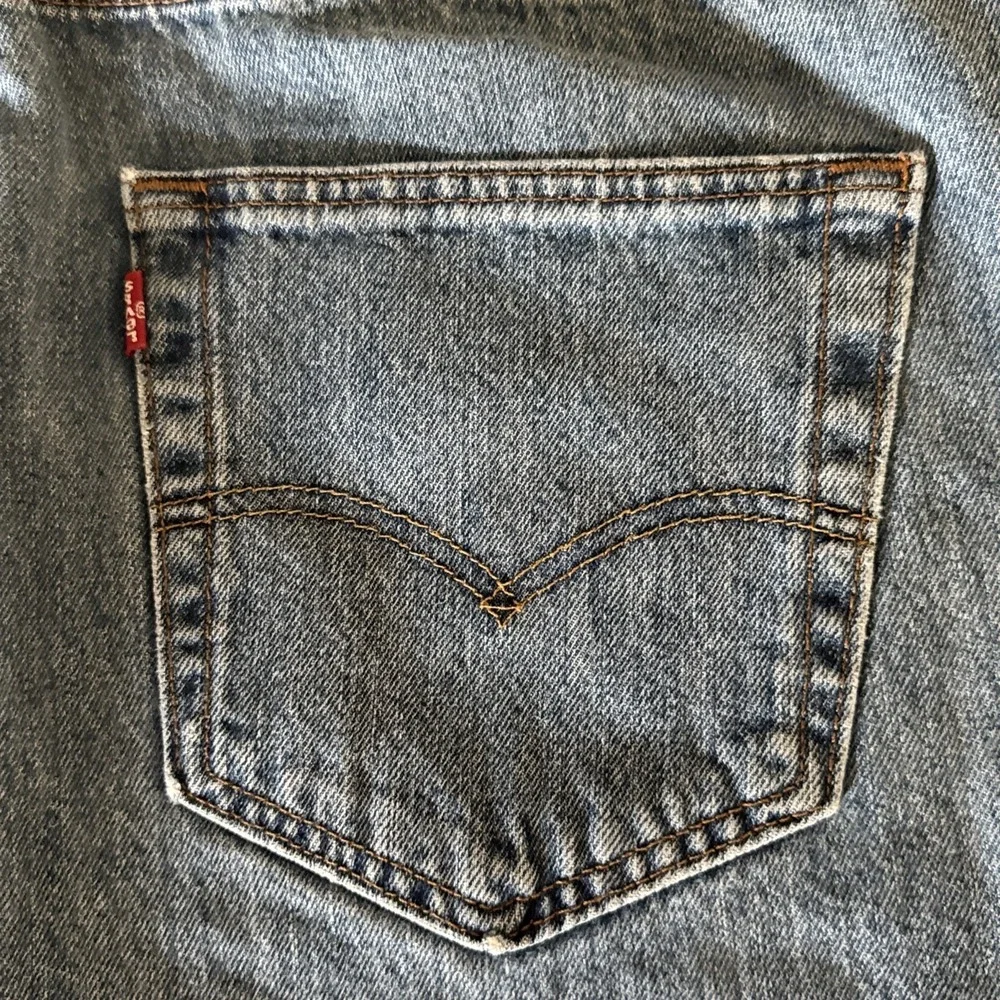 Levis 501 Jeans Mens 36x29 Blue Denim‎ Pants Button Fly Straight Classic #743
